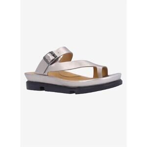 NEW L'AMOUR DES PIEDS women's alanza leather sandals in champagne